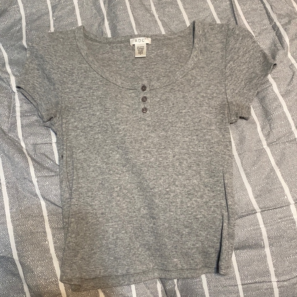 Grey crop top